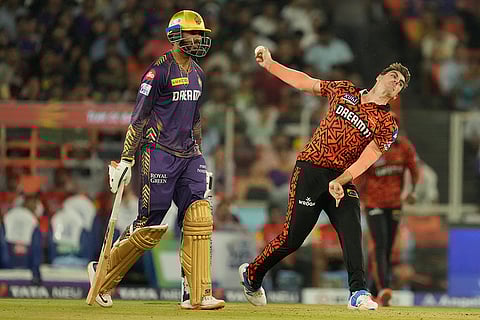 Pat Cummins in action